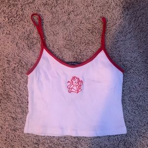 cropped, brandy Melville, spaghetti strap